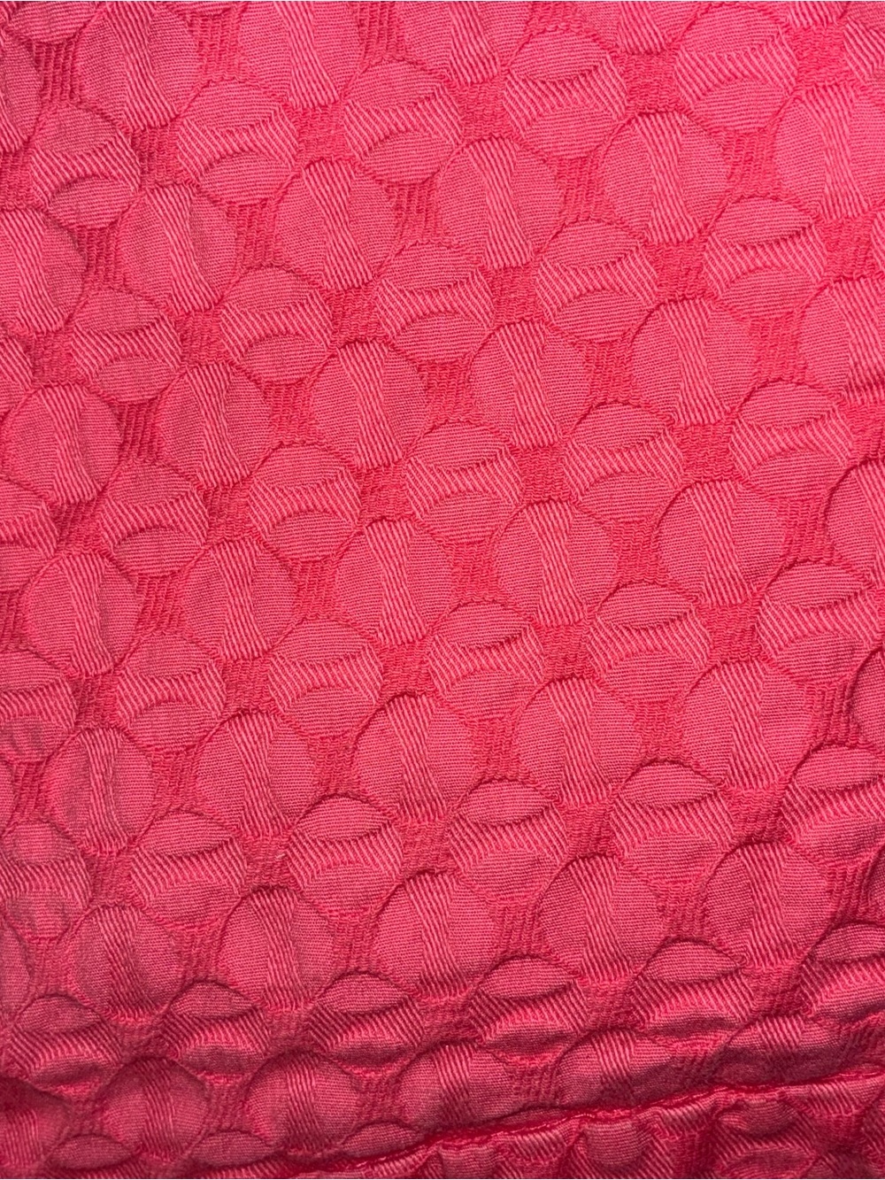 Crown & Ivy Hot Pink Scalloped Textured Shorts, 2 Petite - Picture 4 of 7